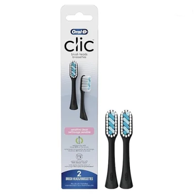 سری یدک مسواک التالیایی اورال بی Oral B مدل Clic Brush Heads بسته 2 عددی