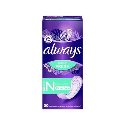 نوار بهداشتی آلویز مدل Fresh Daliy سایز نرمال بسته 30 عددی