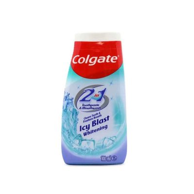 خمیردندان 2 در 1 سفیدکننده و خنک کننده کلگیت Colgate Icy Blast حجم 100 میل