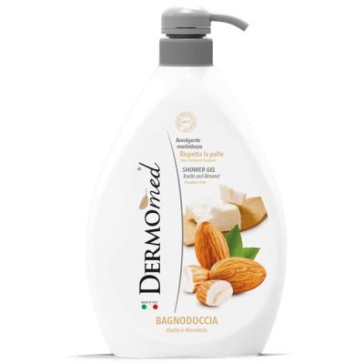 شامپوی بدن درمومد با رایحه بادام و پنیر حجم 1 لیتری
