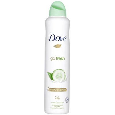 اسپری ضد تعریق زنانه داو مدل GO FRESH با رایحه خیار و چای سبز حجم 250 میل
