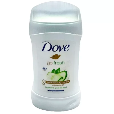 استیک دئودورانت ضد تعریق زنانه داو مدل GO FRESH با رایحه خیار و چای سبز حجم 40 گرم