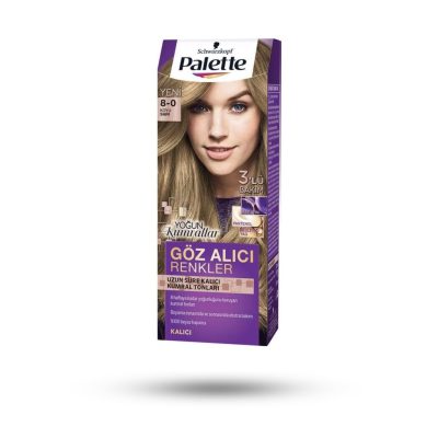 کیت رنگ مو پلت سری GOZ ALICI شماره 0-8 رنگ بلوند تیره