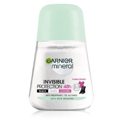 دئودورانت زنانه 48 ساعته مدل Mineral Invisible گارنیر Garnier حجم 50 میل