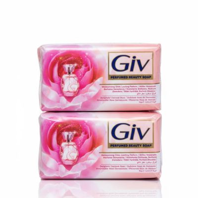صابون جیو Giv مدل Sensual Beauty حاوی روغن گل رز و بادام 140 گرم بسته 4 عددی