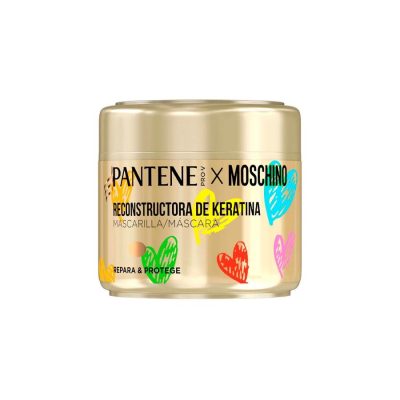 ماسک مو ترمیم کننده کاسه ای پنتن کراتینه مدل moschino repara & protege حجم 300 میل