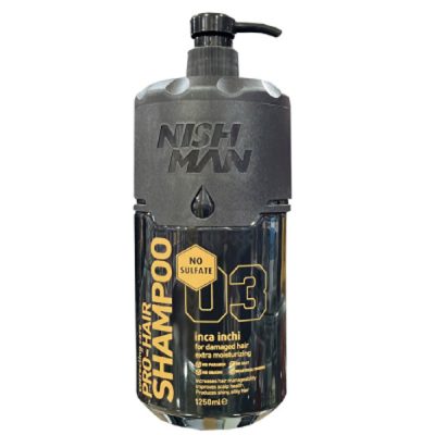 شامپو بدون سولفات نیش من حجم 1250 میل مناسب موهای کراتین شده و رنگ شده