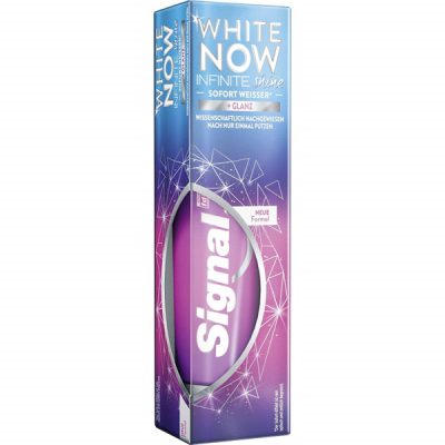 خمیر دندان سفید کننده سیگنال سری White Now مدل Infinite Shine حجم 75 میل