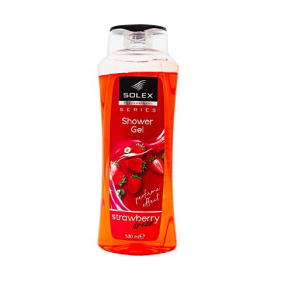 شاور ژل بدن سولکس با رایحه توت فرنگی 500 میل