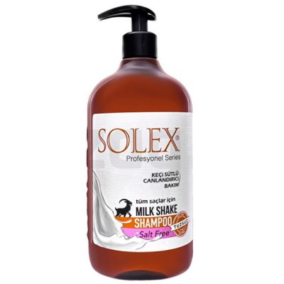 شامپو بدون نمک سولکس حاوی شیر بز مناسب انواع مو 1000 میل