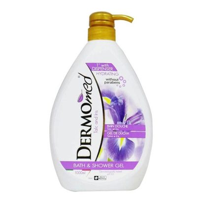 شامپو بدن درمومد مدل Talk & Iris حاوی عصاره زنبق و تالک 1 لیتری