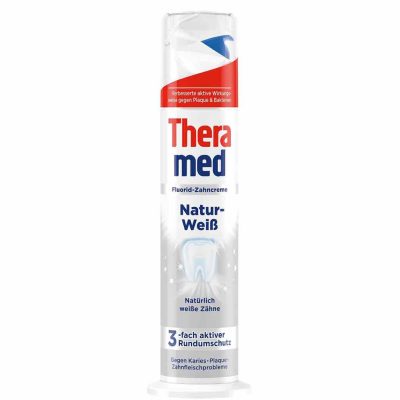خمیردندان پمپی بلژیکی ترامد Theramed Natur Weiss سفیدکننده 100 میل