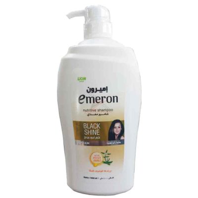شامپو سر امرون Emeron Black & Shine درخشان کننده و مغذی مو 1000 میل