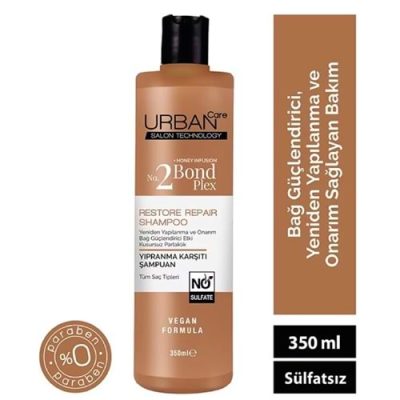 شامپو ترمیم کننده و بازسازی کننده اربن کر مدل Bond Plex No. 2 حاوی عصاره عسل حجم 350 میل