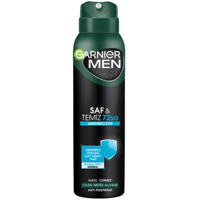 اسپری ضد تعریق مردانه گارنیر مدل SAF TEMIZ حجم 150 میل